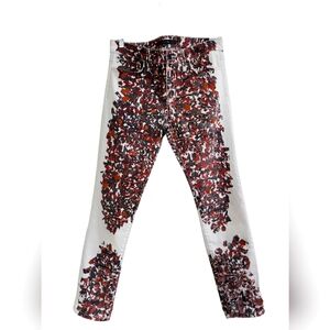 Joes Jeans Womens 29 The Icon Mid Rise Skinny Ankle Graffiti Print